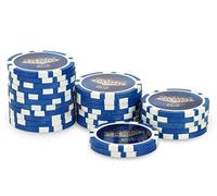 POKEO Rouleau 25 jetons Laser Las Vegas $10 Bleu