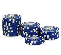 POKEO Rouleau 25 jetons Royal Flush 10 Bleu