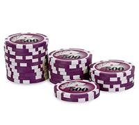 POKEO Rouleau 25 jetons Royal Flush 500 Violet