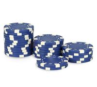 POKEO Rouleau de 25 jetons Dice Bleu