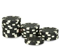 POKEO Rouleau de 25 jetons Dice Noir