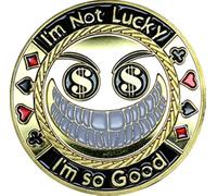 Poker Card Guard/Protector - I'M NOT LUCKY IM SO GOOD