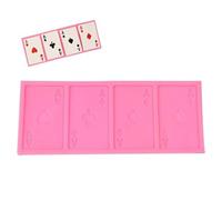 Poker Card Silicone Molds Poker Shape Cake Baking Mold Food Silicone Mold Bakeware For DIY Cake Fondant Biscuits Cookies Sucre Pudding Chocolat Bonbons Durs Dessert, moule silicone,moules à pâtisserie