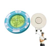 Poker Chip Golf Marker - Golf Slopee Reader | Golf Ball Marker | High Precision Reader Ball Marker Golf | Golf Green Reader Tool | Golf Training Equipment with Hat Clip for Women Men And Golf Lovers