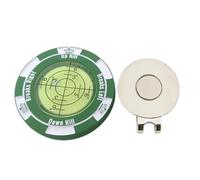 Poker Chip Golf Marker - Golf Slopee Reader | Golf Ball Marker | High Precision Reader Ball Marker Golf | Golf Green Reader Tool | Golf Training Equipment with Hat Clip for Women Men And Golf Lovers