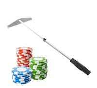 Poker Chip Rake - Roulette télescopique Chiip Rakke avec poignée Extensible | Game Chhip Collector | Chips Harrow Collecter pour , matchs à Domicile et soirées Pokeer