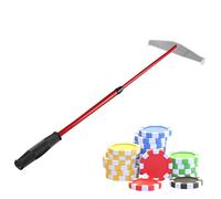 Poker Chip Rake - Roulette télescopique Chiip Rakke avec poignée Extensible | Game Chhip Collector | Chips Harrow Collecter pour , matchs à Domicile et soirées Pokeer