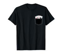 Poker Four Aces T-shirt de jeu - Poche d'As T-Shirt
