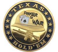 Poker Guard Poker Card Protector "Poker is War" genuine Gold Plating Poker Accessories