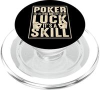Poker is Not Luck Its A Skill PopSockets PopGrip pour MagSafe