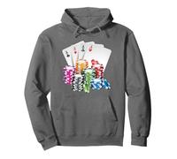 Poker Jeu de hasard Jeu de Cartes Puces Casino Poker Holdem Sweat à Capuche