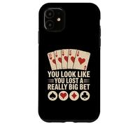 Poker Player Cards Joueur de Cartes Drôle Casino Vintage Coque pour iPhone 11