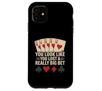 Poker Player Cards Joueur de Cartes Drôle Casino Vintage Coque pour iPhone 11