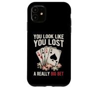 Poker Player Cards Joueur de Cartes Drôle Casino Vintage Coque pour iPhone 11