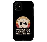 Poker Player Cards Joueur de Cartes Drôle Casino Vintage Coque pour iPhone 11