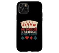 Poker Player Cards Joueur de Cartes Drôle Casino Vintage Coque pour iPhone 11 Pro