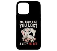Poker Player Cards Joueur de Cartes Drôle Casino Vintage Coque pour iPhone 13 Pro Max