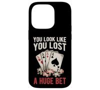Poker Player Cards Joueur de Cartes Drôle Casino Vintage Coque pour iPhone 14 Pro