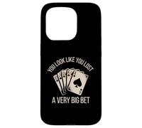 Poker Player Cards Joueur de Cartes Drôle Casino Vintage Coque pour iPhone 15 Pro