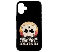 Poker Player Cards Joueur de Cartes Drôle Casino Vintage Coque pour iPhone 16 Plus