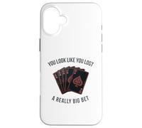 Poker Player Cards Joueur de Cartes Drôle Casino Vintage Coque pour iPhone 16 Plus