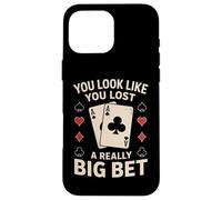 Poker Player Cards Joueur de Cartes Drôle Casino Vintage Coque pour iPhone 16 Pro Max