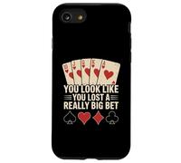 Poker Player Cards Joueur de Cartes Drôle Casino Vintage Coque pour iPhone SE (2020) / 7/8