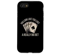 Poker Player Cards Joueur de Cartes Drôle Casino Vintage Coque pour iPhone SE (2020) / 7/8