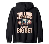 Poker Player Cards Joueur de Cartes Drôle Casino Vintage Sweat à Capuche