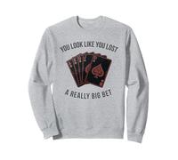 Poker Player Cards Joueur de Cartes Drôle Casino Vintage Sweatshirt