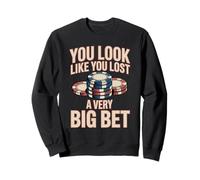 Poker Player Cards Joueur de Cartes Drôle Casino Vintage Sweatshirt