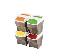 Poubelles - Lot de 4 poubelles Poker Plus - 108 L - Coloris aléatoire Multicolore