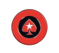 Poker Stars Protecteur de carte en forme de pelle - Design élégant en émail doux de qualité supérieure avec motif de pelle emblématique - Zinc durable - Accessoire de table parfait pour une protection