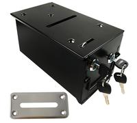 Poker Table Drop Rake Box - Casnio Toke Chip Tip Cash Box With Money Bill Slot Frame for Poker Blackjack Craps Game Tables