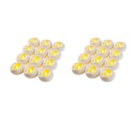 PokFhgur Lot de 24 Bougies Flottantes à LED de 5 Cm, 200 Heures D'Éclairage, sans Flamme, Activées par l'eau, pour Décoration de Piscine et Mariage