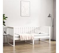 pokgdf Lit de jour sans matelas, 90 x 200 cm, en pin massif, lit de jour multifonction utilisable comme canapé et lit d'invité, design minimaliste pour chaque pièce, avec