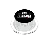 Pokhara Badge Souvenir de Voyage Motif Horizon du Népal PopSockets PopGrip pour MagSafe
