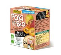 POKIBIO - Purée Pomme Pêche Abricot 100% fruit bio - DERNIERS STOCKS