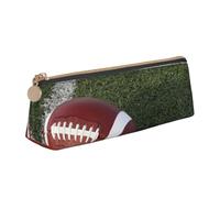 POKIKKJH Sac à stylos de football américain, boîte de papeterie scolaire, sac de rangement, rangement à fermeture éclair, petit sac à stylos adapté pour les filles et les garçons du collège, blanc,