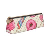 POKIKKJH Sweet Lollipop Cupcake Pen Bag School Stationery Box Storage Bag Zipper Storage Small Pen Bag Suitable for Middle School Girls and Boys, blanc, Taille unique, Trousse de maquillage