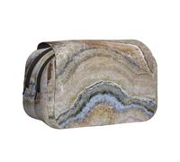 POKIKKJH Trousse à crayons grande capacité avec imprimé onyx bleu pâle, Noir , Taille unique, Trousse de toilette