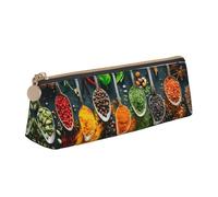 POKIKKJH Trousse à crayons pour condiments et épices, boîte de papeterie scolaire, sac de rangement, rangement à fermeture éclair, petit sac à stylos adapté pour les filles et les garçons du collège,