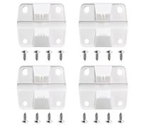 Pokin Lot de 4 charnières et vis de rechange en plastique pour refroidisseur Coleman