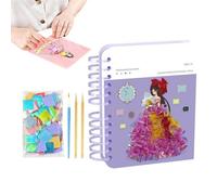 Poking Art Kit - Princess Craft with Stickers | Creative DIY Princess Craft Kit with Stickers and Paint, Creative Poking Art Activity Set for Girls, Preschool or Kindergarten Projects, Travel Car Airp