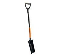pokm toolsmarket Bêche de jardin, pelle de drainage, poignée DY de 125 cm de long, manche de bêche en acier, pelle, bêche de câble, bêche à canaux