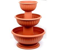 POKM Toolsmarket GmbH Colonne à fleurs Grace Terracotta 25 cm à 45 cm