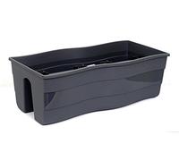 POKM Toolsmarket GmbH Jardinière de Balcon, bac à Fleurs, jardinière pour Balustrade Wave 60 / H : 20 cm Anthracite