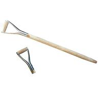 POKM Toolsmarket GmbH Lot de 3 poignées en D de 95 cm - Manche en bois - Poignée en D - En métal - Diamètre : 38 mm - 95 cm