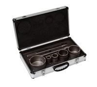 pokm toolsmarket - Lot de 9 couronnes de forage SDS + & SDS Max | Forets à béton Ø 30, 40, 65, 80, 100 mm avec adaptateur et foret de centrage | Carotteuse SDS-Plus