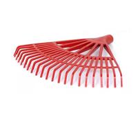 pokm toolsmarket Râteau 43 cm - Balai à feuilles extra renforcé - Râteau à foin avec 22 dents - Râteau à feuilles en plastique - Râteau de jardin de qualité européenne